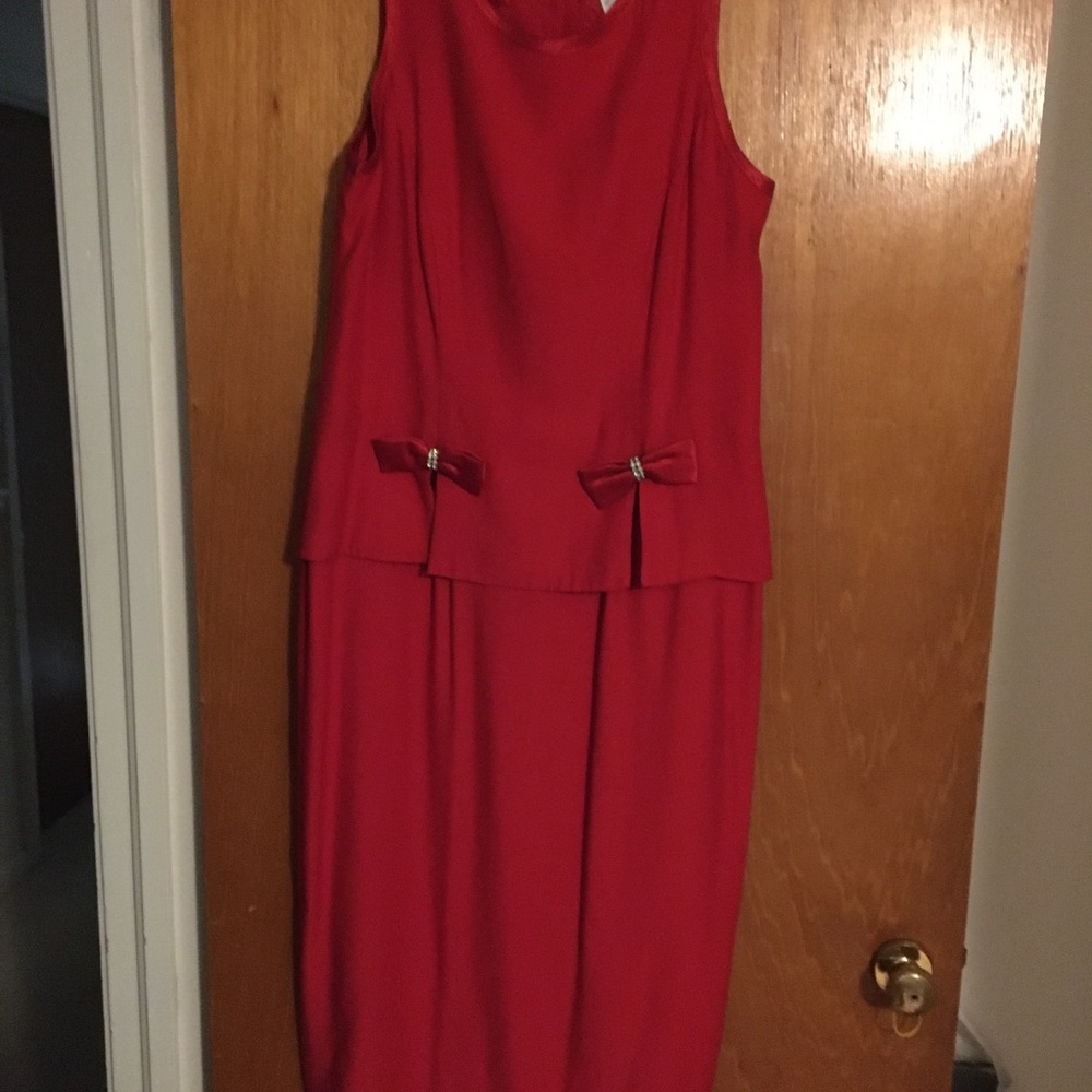 Red cocktail or semi formal affair dress
